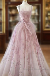 Spaghetti Straps Backless Formal Semi Formal Prom Dresses For Wedding Party